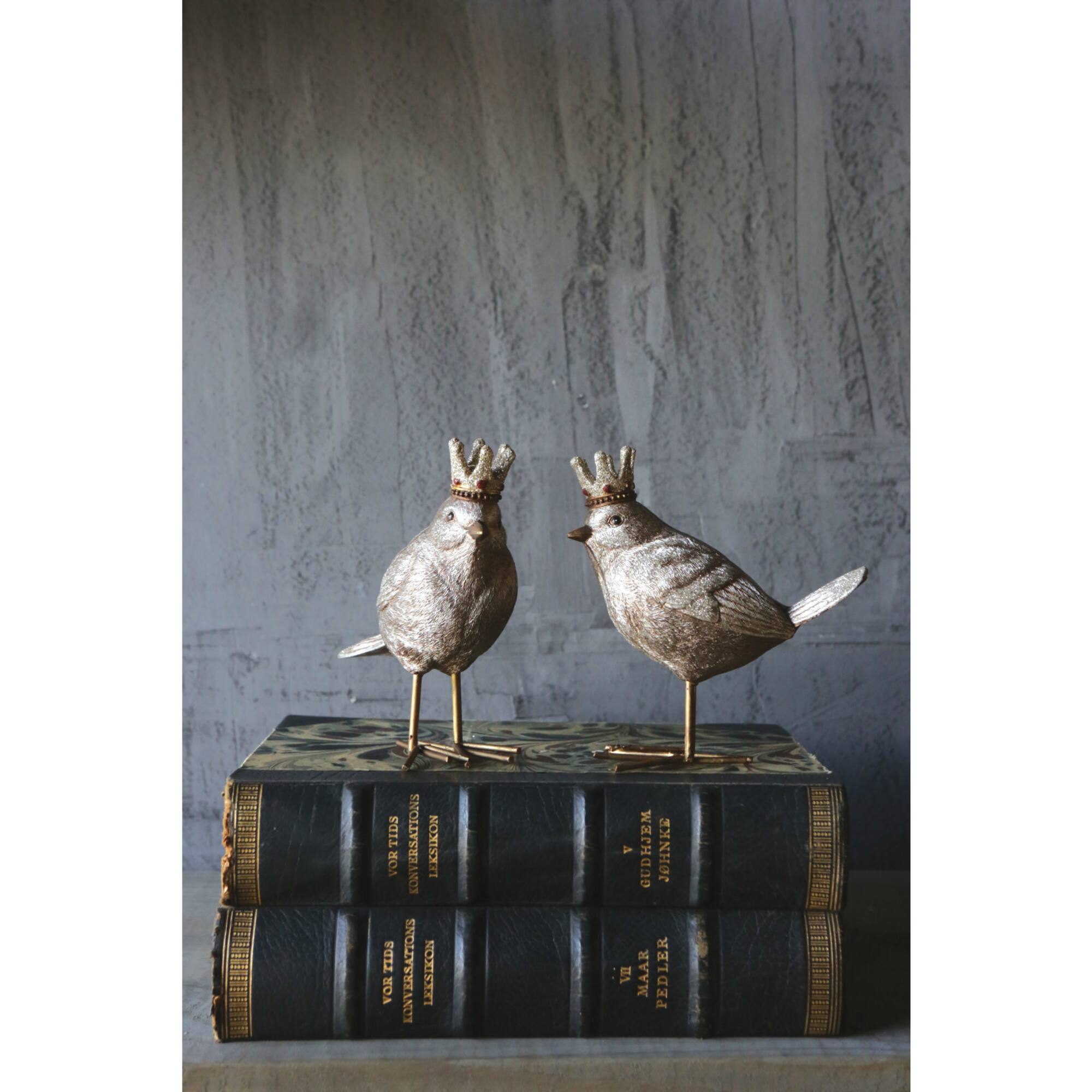 Hello Honey® Gold Finish Bird with Crown Set